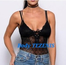 Body nero elasticizzato, 