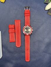 Cinturino Longines Omega Rolex Panerai in pelle rosso 18 19 20 21 22 23 24 26 mm