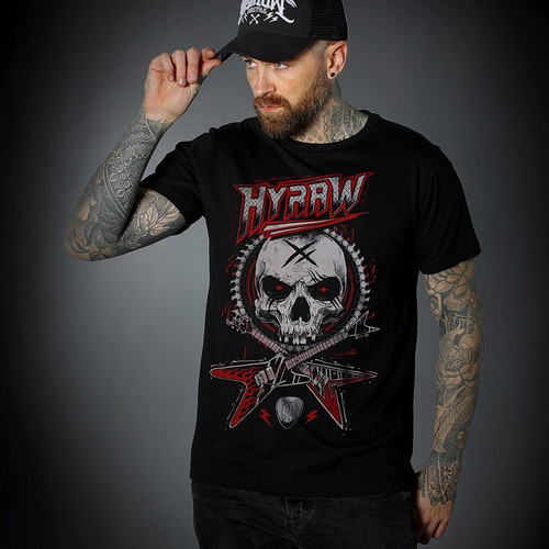 Shirt pattinatore punk hyraw - t-shirt,