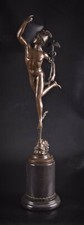 Scultura in bronzo Mercurio