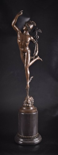 Scultura bronzo mercurio - in,
