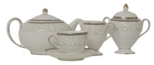 Wedgwood Set 9 Pezzi Servizio da The in Porcellana Celestial Platinum Tea Set