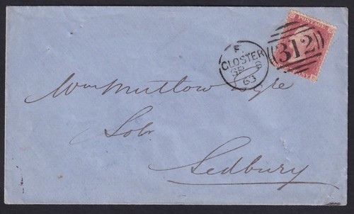 1856 1d rosso marrone - gb, qv