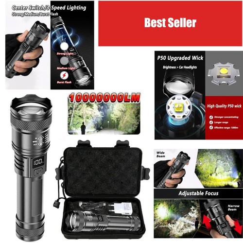 Torcia tattica led 2000lm - tattica,