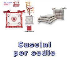 2 Cuscini per Sedia Imbottiti