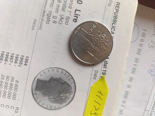 Moneta 100 lire - moneta, da