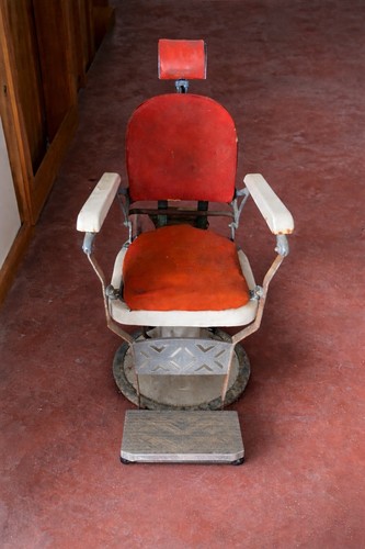 Antica poltrona barbiere - poltrona,