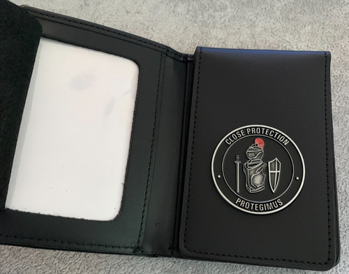 Commemorative leather wallet - leather, &