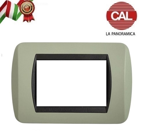 Placca verde salvia metallo - 4p,
