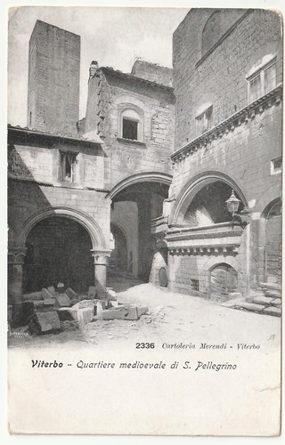 Viterbo quartiere medioevale - -,