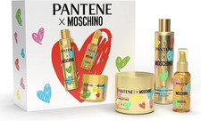 Moschino x Pantene Set per Cura dei Capelli con Shampoo Balsamo e Maschera 600ml