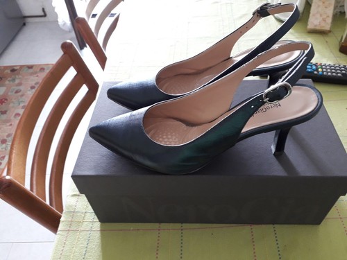 Scarpe col tacco color - color, blu