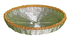 Cesto rotondo argento oro