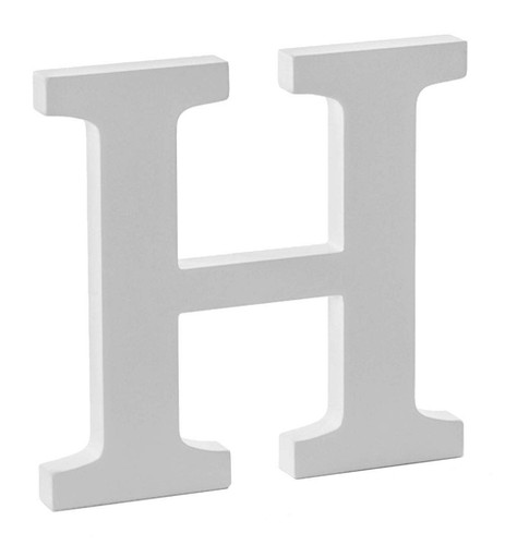 Lettera legno per la - h,