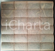 1918 IGM - LOMBARDIA - Zona dei laghi -  Mappa su tela 80x80 cm