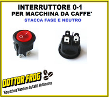 Interruttore Caffè ON-OFF PER MACCHINA CAFFÉ FABER RICAMBIO UNIVERSALE PER FABER