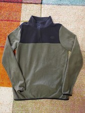 The north face donna Giacca Pile S Jacket Fleece Zip Verde e Nera Woman
