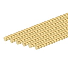 6 Pezzi Asta Tonda Ottone