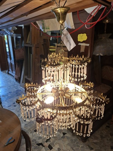 Lampadario spagnolo vintage - lampadario,