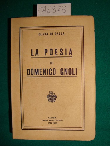 Poesia domenico gnoli - la,