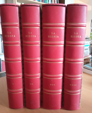 La Bibbia, 4 volumi, Encyclopedia Britannica con custodie, Antonio Martini, 1963