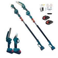 Kit Potatura Motosega 6"+ Forbice  + 2 Batteria 48V Asta Telescopica