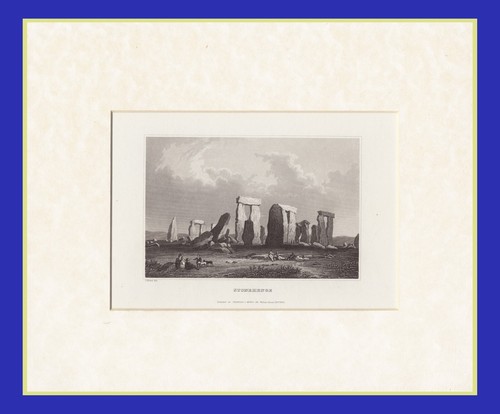 Stonehenge incisione su rame - stonehenge,
