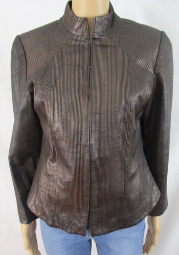 Blazer giacca pelle marrone