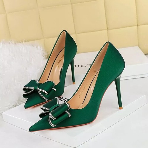 Decolte scarpe cm verde - 10.5,