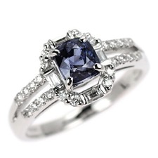 Anello con diamanti spinello