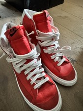 Nike Blazer Mid PRM VNTG Suede Uomo Sneakers Rosso Tg.44 UK10 Vintage Used