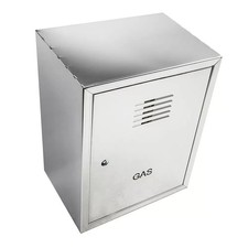 Cassetta gas H 55 x L 30 x P 30cm cassonetto contenitore inox per contatore