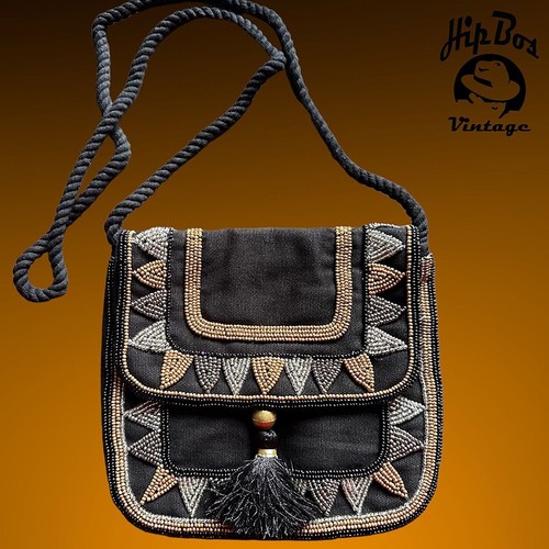 Mini borsa vintage con - , perline