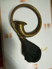 Antique 20thC brass car horn solid sound 
