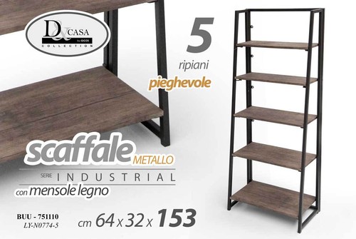Mobile scaffale metallo 5 - scaffale, in
