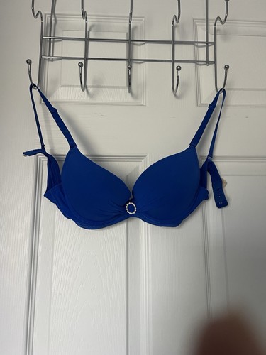 Reggiseno imbottito blu - , con