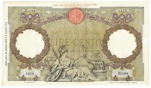 100 lire capranesi aquila - capranesi,