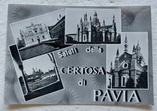 CERTOSA DI PAVIA ( PAVIA)  Saluti da... Vedute 4 foto , Vg 1962 F.g.