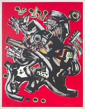 Umberto MASTROIANNI  "Arabesco" , 1970 litografia originale firmata