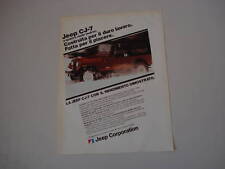 advertising Pubblicità 1983 JEEP CJ-7 RENEGADE