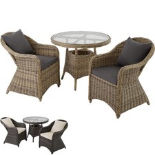 Set 2x Sedie Tavolo Polyrattan