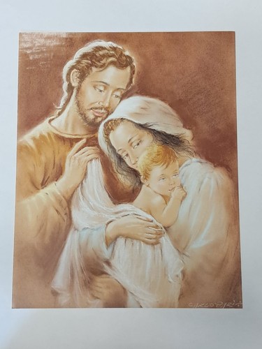 Stampa vintage sacra - sacra, famiglia