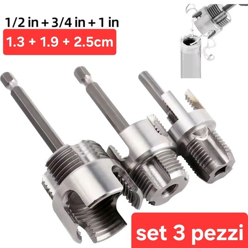 Set pezzi filettattori tubo - 3,