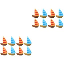Set 2 modellini barca a vela mini barca a vela giocattolo nautico