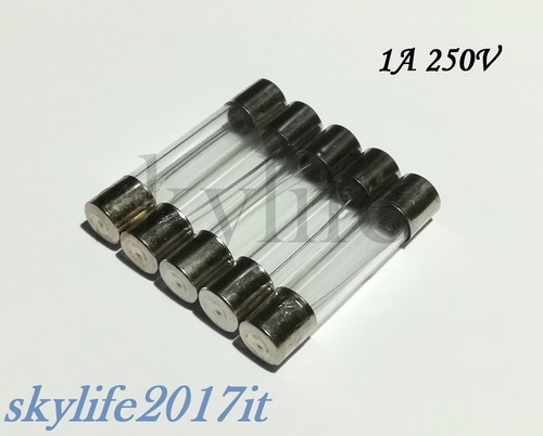 5pz fusibili 250v vetro - 250v,