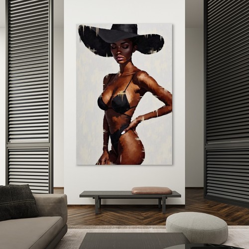 Elegante arte donna nera moda - arte,