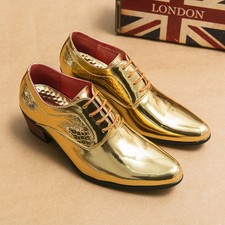 Scarpe uomo pelle tacco alto a