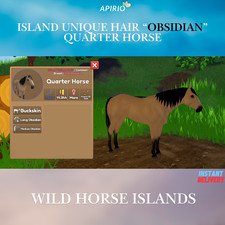 Wild Horse Islands 🖤 IUH Ossidian Buckskin Quarter Horse🖤