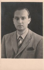 B3 -  Foto Photo Fotografia Fotocartolina Anni 40 - Uomo Giacca Cravatta