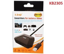 Convertitore Tastiera e Mouse Console LinQ KB2305 PS3/PS4/Xbox/Switch Audio 3.5m